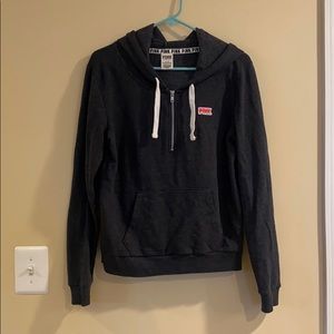 PINK hoodie/quarter zip